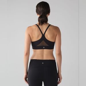 lululemon athletica Black Strappy Racerback Sports Bra